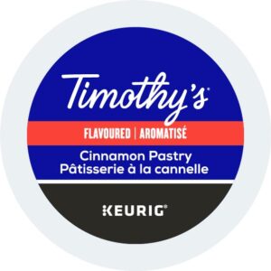 Timothy's World Coffee, Cinnamon Pastry, K-Cup Portion Pack for Keurig K-Cup Brewers 24-Count (Pack of 2)