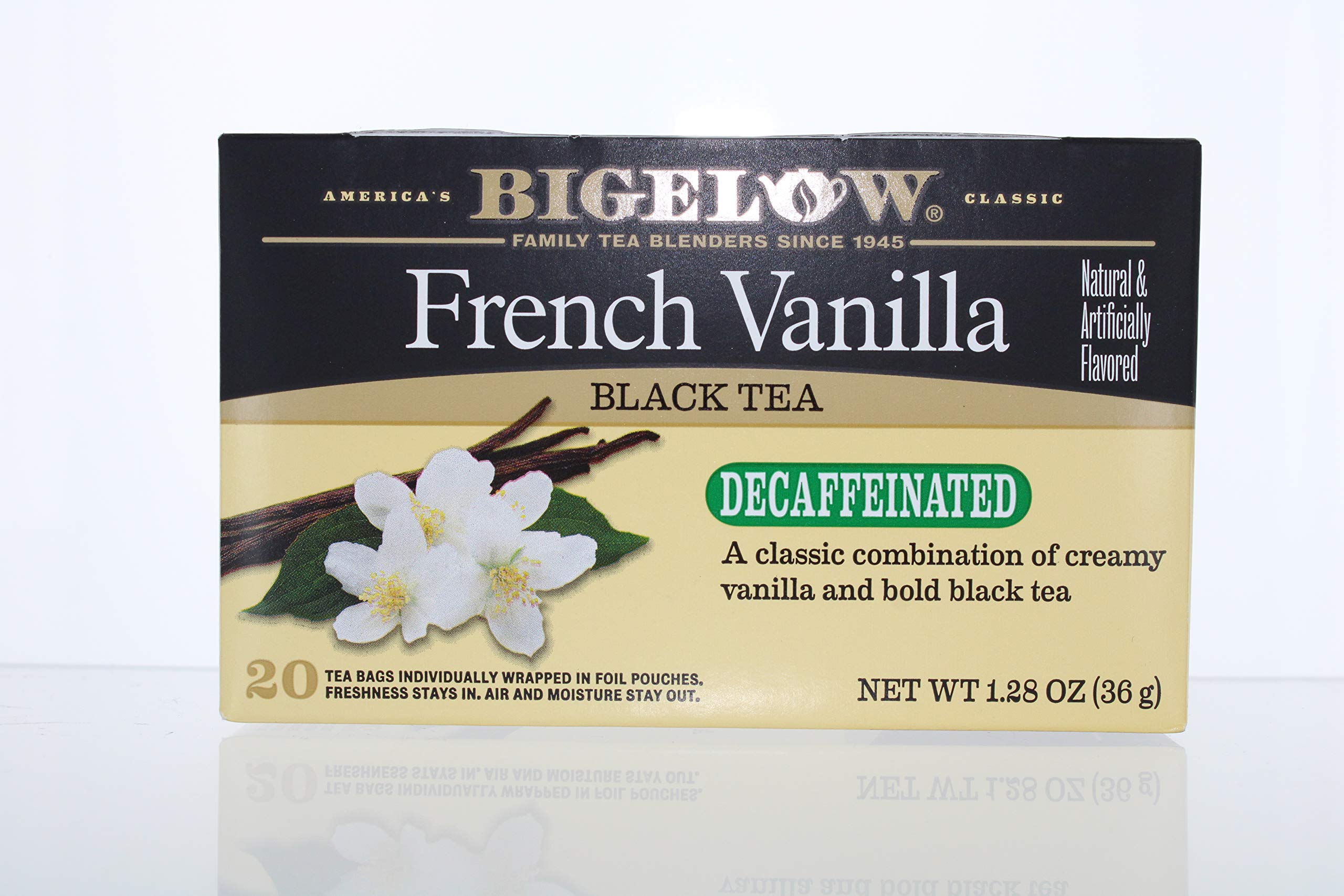 Bigelow Tea Decaffeinated French Vanilla Bag, 1.28 oz, 20 ct