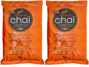 david rio tiger spice chai, two 4 lb. bags