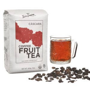 Coffee Fruit Tea - Cascara - superfood with antioxidants - 1lb - WHOLE DRIED COFFEE FRUIT for cold or hot brew - by Twin Engine Coffee