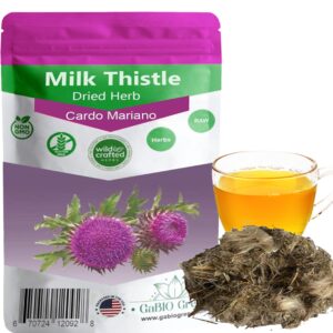 cardo mariano herb, milk thistle herb 2 oz, 100% pure & natural cardo marin, cardo mariano tea, milk thistle loose tea, resealable bag, 2 oz, milk thistle herbal, product from mexico