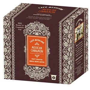 Cafe Mexicano Single Serve Coffee 18 pods(Mexican Chocolate, Toasted Hazelnut, Cinnamon) (Mexican Cinnamon)