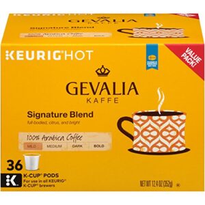 gevalia signature blend mild roast k-cup coffee pods (36 pods)