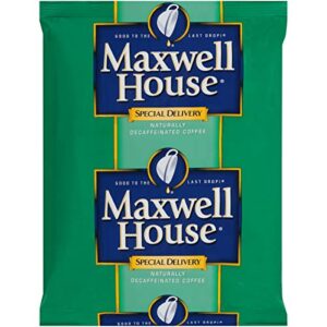 maxwell house decaf special delivery medium roast coffee (1.3 oz bags, pack of 42)
