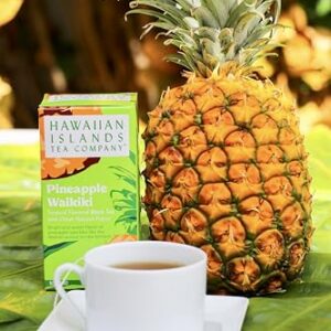 Hawaiian Islands Tea Company Pineapple Waikiki Black Tea, All Natural - 20 Teabags (1 Box)