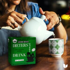 Uncle Lee's Tea Body Slim Dieter Tea, Caffeine Free Chinese Herbal Tea with Senna Leaves and Natural Lemon Flavor, Keep Your Diet on Track for a Healthy Weight, 30 Tea Bags Per Box