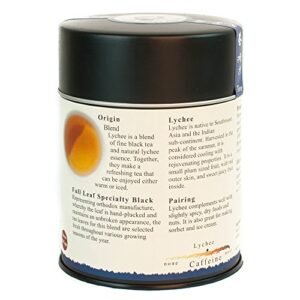 The Tao of Tea, Lychee Black Tea, Loose Leaf, 4.0 Ounce Tins