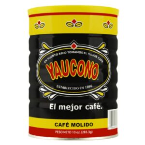 yaucono ground coffee, arabica, medium roast, puerto rico, 10 ounce can (pack of 1)