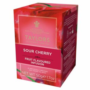 taylors of harrogate sour cherry infusion, 20 teabags