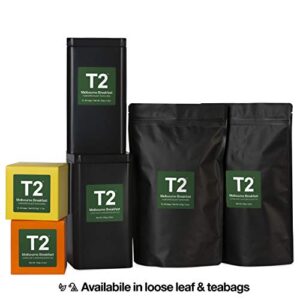 T2 Tea - Melbourne Breakfast Black Tea, Tea Bags in Resealable Bag, 120g (4.2oz), 60 Tea Bags