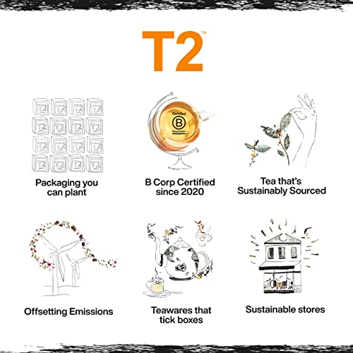 T2 Tea - Melbourne Breakfast Black Tea, Tea Bags in Resealable Bag, 120g (4.2oz), 60 Tea Bags