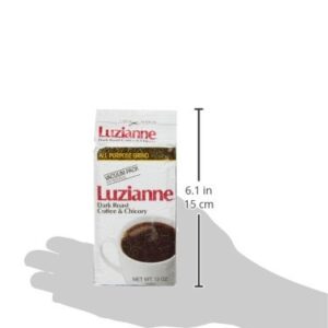 Luzianne Coffee & Chicory, Dark Roast, 13 Ounce Bag (Pack of 4)