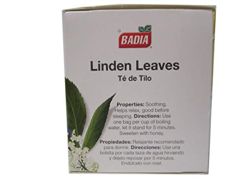 Badia Tea Bag, Linden Leaves, 25 ct Pack of 2