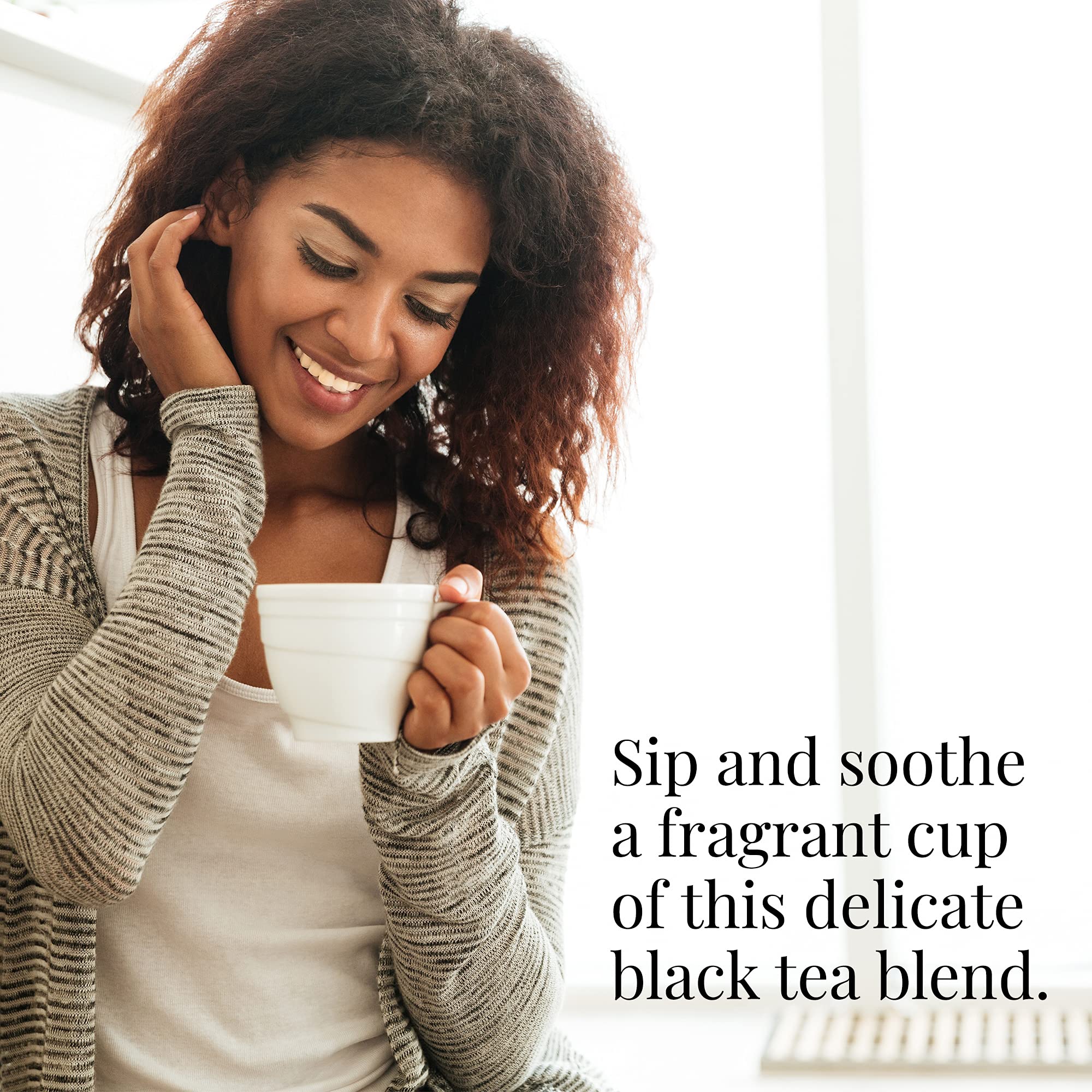 The Republic of Tea Rose Petal Full-Leaf Loose Black Tea, 2.8 Oz Tin | Steeps 50 Cups | Caffeinated