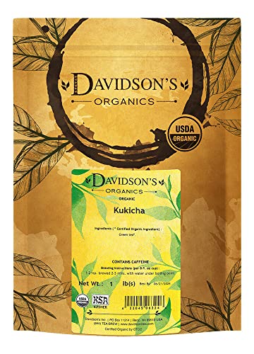 Davidson's Organics, Kukicha, Loose Leaf Tea, 16-Ounce Bag