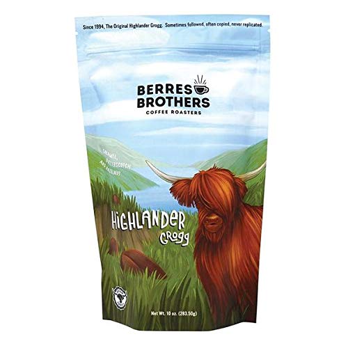 Berres Brothers Highlander Grogg Flavored Coffee,10 Ounce Bag of Ground Coffee, Combination of Caramel, Butterscotch and Hazelnut, Medium Roast