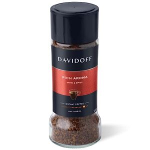 davidoff cafe rich aroma instant coffee, 100 gram jars (pack of 2)