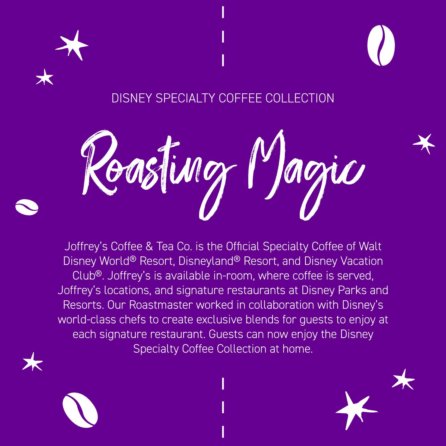 Joffrey's Coffee - Disney Mickey Mouse Classic Blend, Disney Specialty Coffee Collection, Artisan Medium Roast, Arabica Coffee Beans, Smooth & Rich Flavor, Brew or French Press (Whole Bean, 11 oz)