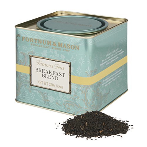 Fortnum and Mason British Tea, Breakfast Blend 250g Loose English Tea in a Gift Tin Caddy (1 Pack)