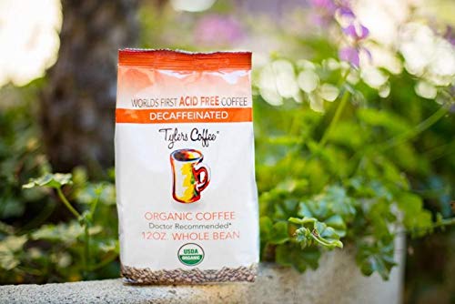 Tylers Acid Free Organic Coffee 12oz Bag - Decaffeinated Whole Bean