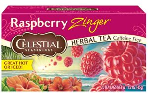 celestial seasonings raspberry zinger tea, 20 ct