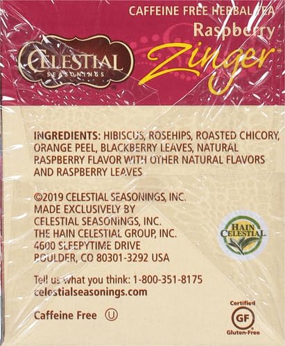 Celestial Seasonings Raspberry Zinger Tea, 20 ct