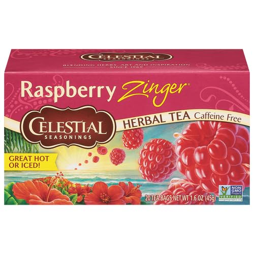 Celestial Seasonings Raspberry Zinger Tea, 20 ct