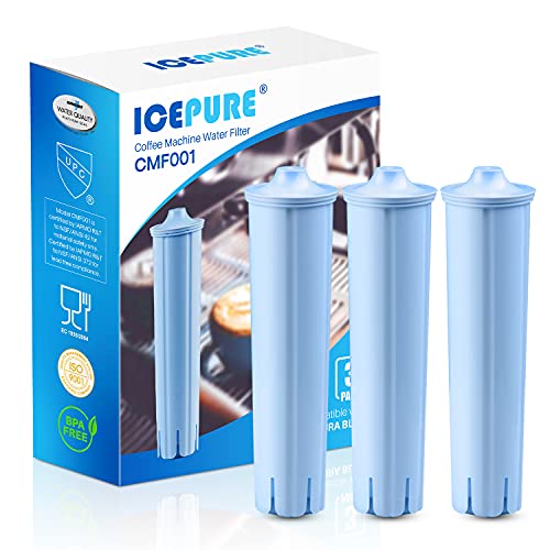 ICEPURE Jura Clearyl Blue, Compatible Coffee Machines Water Filter Cartridge - Replaces Jura Blue Filters, pack of 3