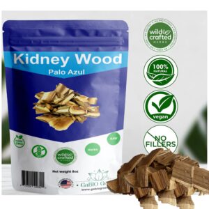 Kidney Wood Palo Azul Blue Stick Tea Teatox non-GMO, Gluten-free Tea Bark Natural kidney cleanse Product From Mexico palo azul tea Packaged in the USA, Resealable Bag (8 oz)