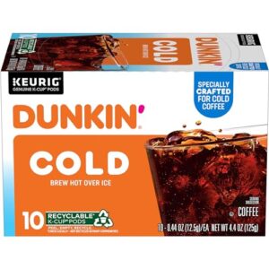 dunkin' cold, 10 keurig k-cup pods