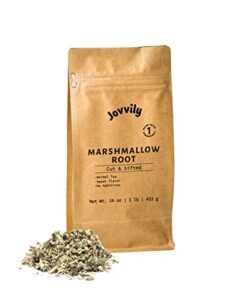 jovvily marshmallow root - 1 lb - cut & sifted - herbal tea