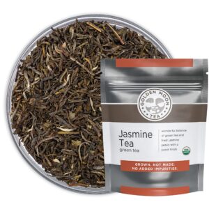 golden moon organic jasmine (96 servings) loose leaf tea