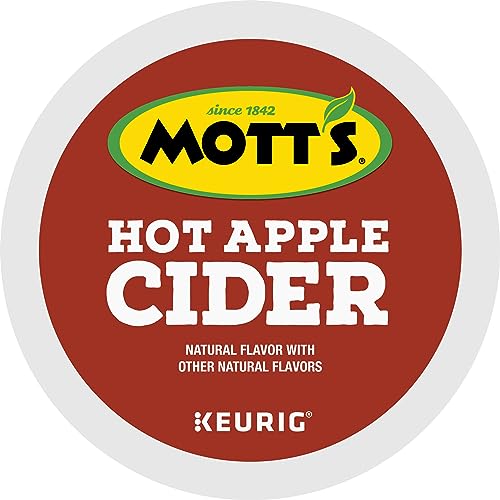 Mott's Hot Apple Cider, Keurig Single Serve K-Cup Pods, Flavored K Cups, 48 Count (2 Boxes of 24 Pods)