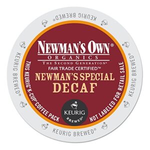 newman's own organics newman's special decaf keurig single-serve k-cup pods, medium roast coffee, 24 count