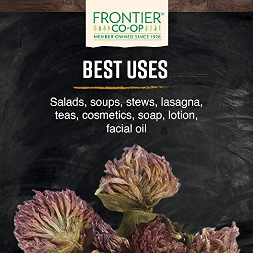 Frontier Co-op Red Clover Blossoms Whole, Kosher | 1 lb. Bulk Bag | Trifolium pratense