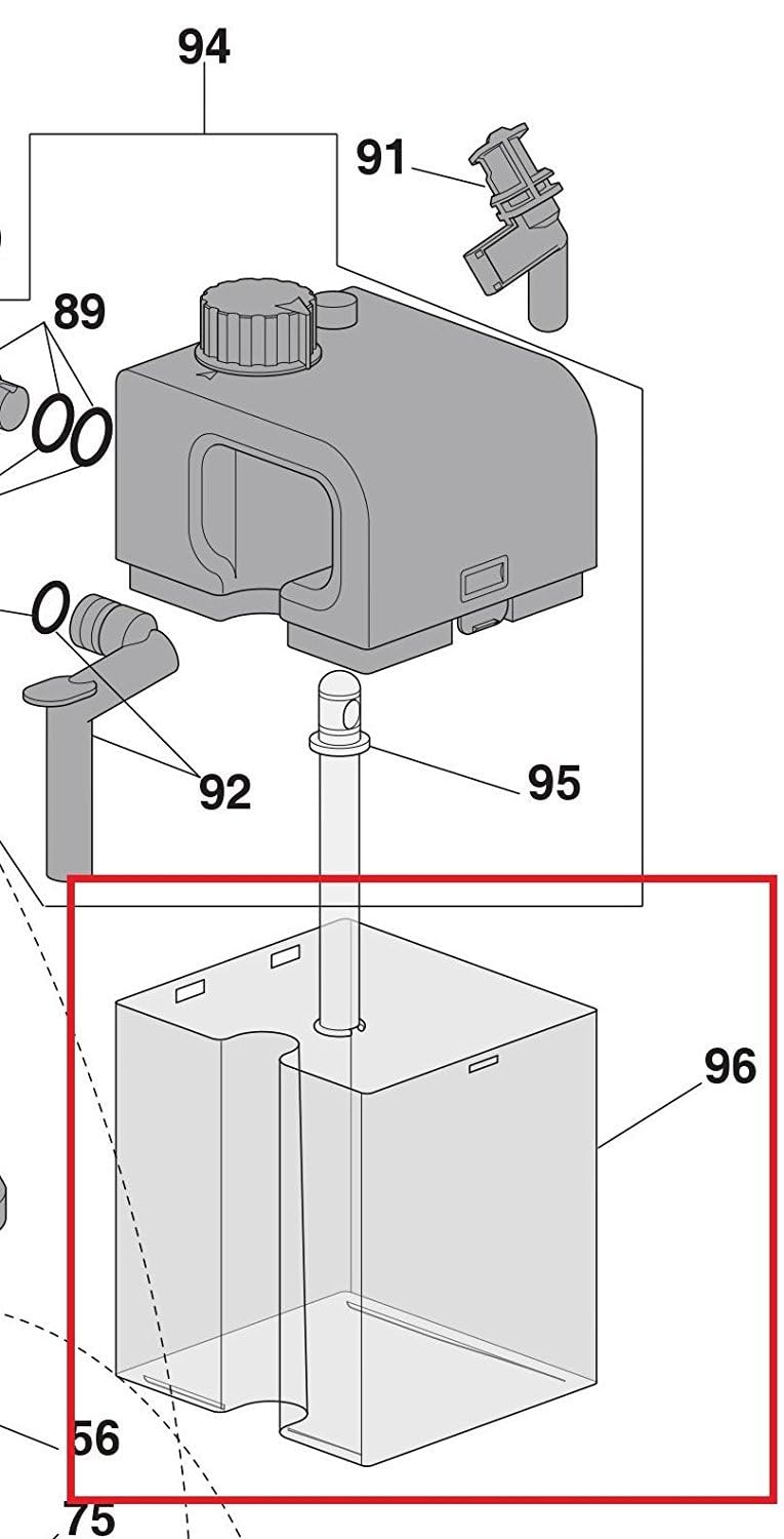 DeLonghi Nespresso Espresso/Cappuccino Machine EN520 Milk Tank