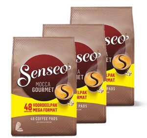 senseo mocca gourmet coffee pods 144-count pods, 48 count (pack of 3)