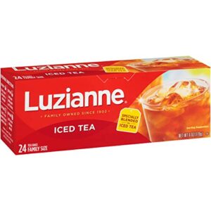 luzianne specially blended iced tea bags, 24 count