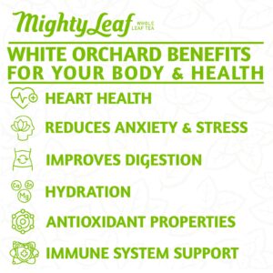 Mighty Leaf Tea White Orchard Tea Pouches, 100 Pouches