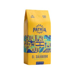 Patria El Salvador Dark Roast Ground Coffee, 12 Oz