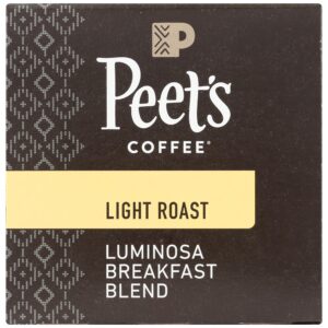 Peet's Coffee Colombia Luminosa Light Roast Coffee K-Cup Coffee Pods (10 Count)