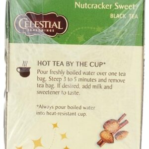 Celestial Seasonings Black Tea, Nutcracker Sweet, 18 Count