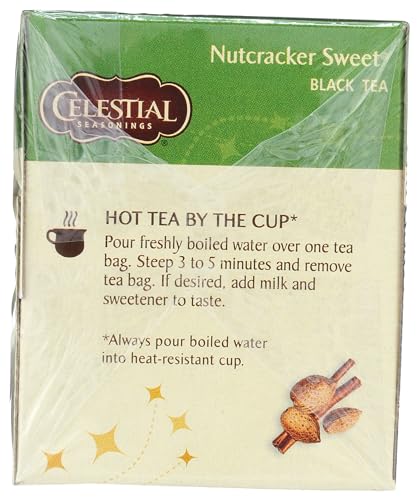 Celestial Seasonings Black Tea, Nutcracker Sweet, 18 Count