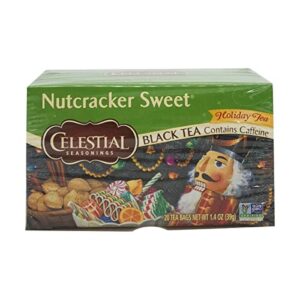 Celestial Seasonings Black Tea, Nutcracker Sweet, 18 Count