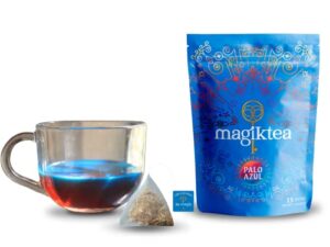 palo azul tea - 15 pyramid tea bags - organic - kidneywood - magiktea