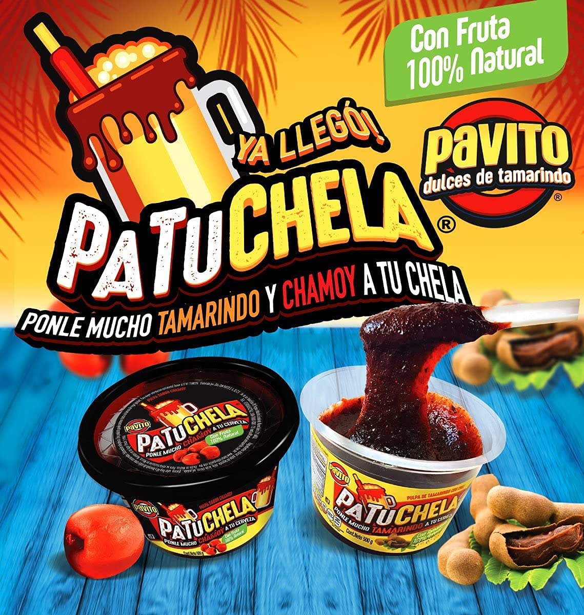 Pavito | PaTuChela Sabor Tamarindo Paste | 500G