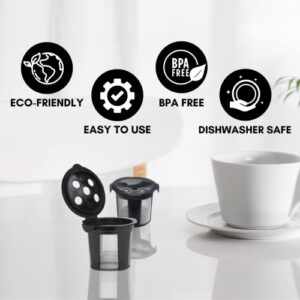 DeliBru Reusable K Cups for Keurig Supreme and K Supreme Plus Coffee Pods Filter - Pack of 2 - Refillable K Cups for Keurig Supreme Plus Coffee Maker - K cups reusable pod Keurig Supreme Accessories