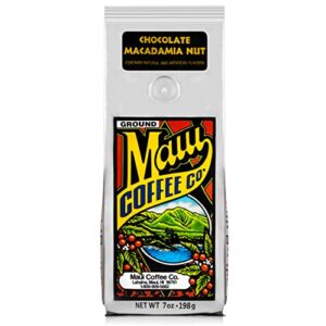 maui coffee company, maui blend chocolate macadamia nut coffee, 7 oz. - ground