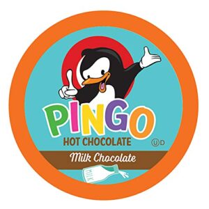 pingo hot cocoa pods for keurig k-cup brewers, milk chocolate 100 count