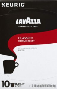 lavazza classico k cup coffee caffeine cup in box 3.4 oz